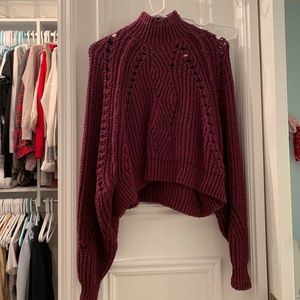 Purple Free People Sweater